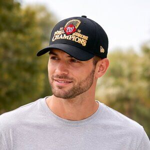New Era Washington Nationals 2019 World Series Champions Black Gold Cap OS